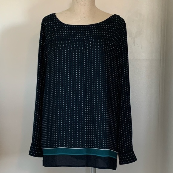 LOFT Semi Sheer Career Summer Blouse Top Lightweight EUC Sz S - Picture 8 of 16